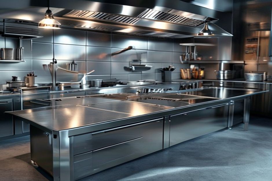 Mesas de trabajo inox para cocinas profesionales en Alicante