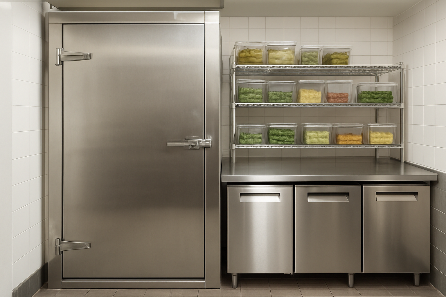Frío comercial para hostelería Cámara frigorífica y frío comercial en cocina de restaurante profesional